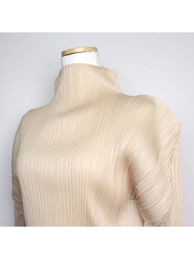 Issei beige stingray pleated top 3 - ISSEY MIYAKE - BALAAN 4