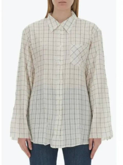 Daisy Check Pattern Shirt White - OUR LEGACY - BALAAN 2