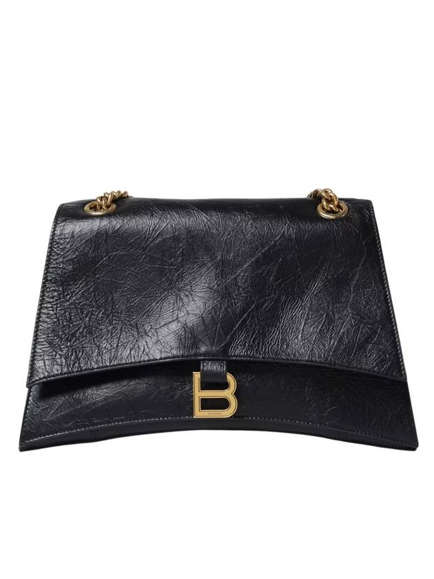 Crush Medium Shoulder Bag Black - BALENCIAGA - BALAAN 1