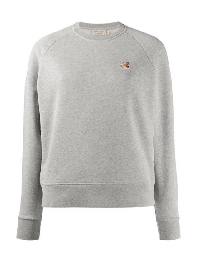 Fox Head Patch Adjusted Sweatshirt Grey Melange - MAISON KITSUNE - BALAAN 2