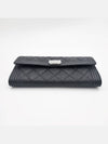 Boy Silver Long Flap Caviar Long Wallet Black - CHANEL - BALAAN 3