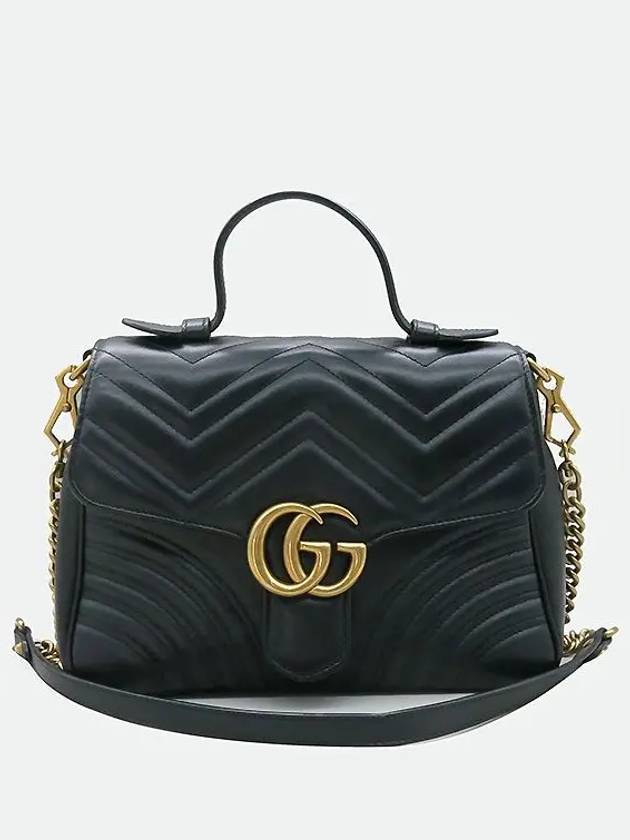 498110 Matelasse Gold Marmont Top Handle Tote Bag Shoulder Strap 2WAY - GUCCI - BALAAN 2