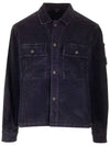 Corduroy Button Utility Shirt Jacket Dark Blue - CP COMPANY - BALAAN 1