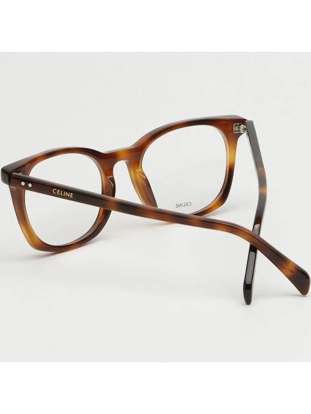 Glasses frame CL50058I 052 leopard horn rim square - CELINE - BALAAN 4