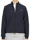 women's brushed zip-up jacket navy - HYDROGEN - BALAAN 3