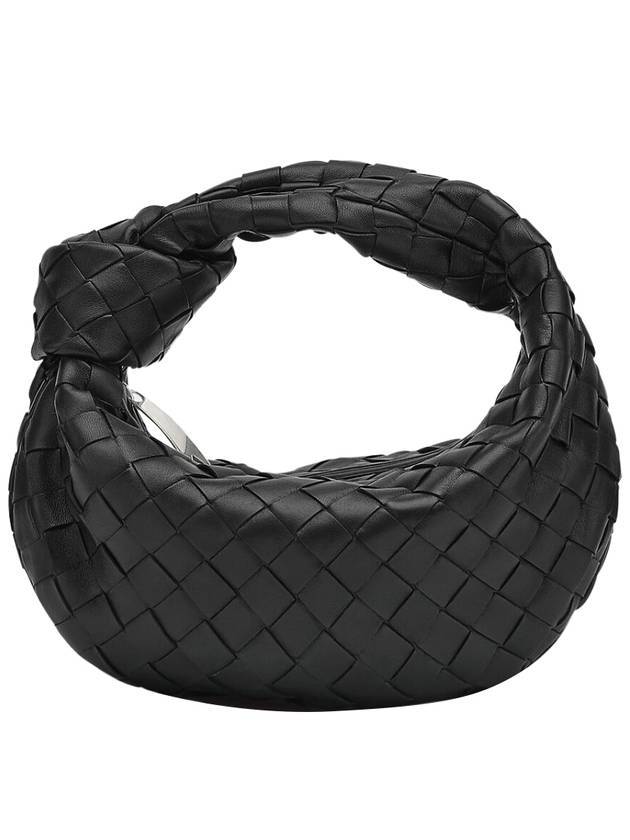 Jodie Intrecciato Small Tote Bag Black - BOTTEGA VENETA - BALAAN 1