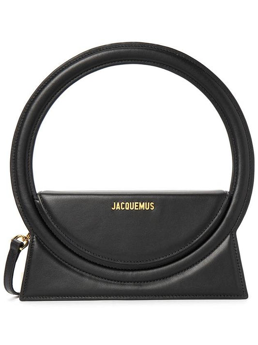 Le Sac Rond Circle Purse Tote Bag Black - JACQUEMUS - BALAAN 2