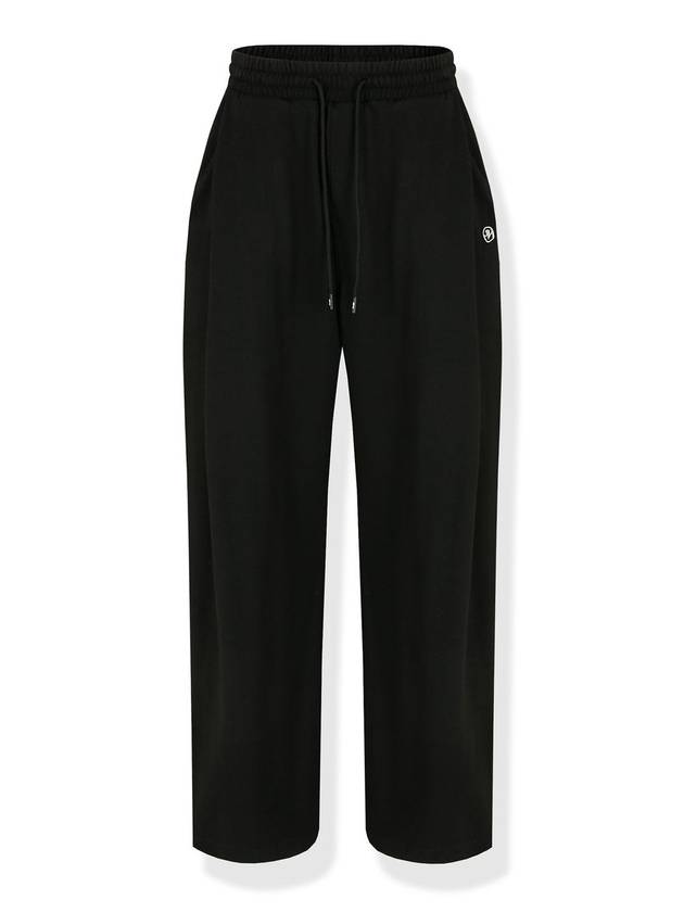 Unisex Wide Two-Tuck Sweatpants MBlack - NUAKLE - BALAAN 1