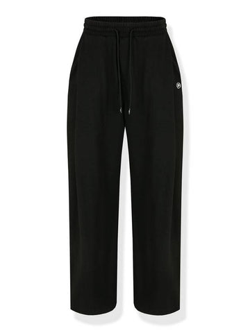 Unisex Wide Two-Tuck Sweatpants MBlack - NUAKLE - BALAAN 1