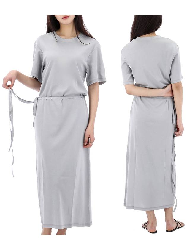 Belted Rib T-shirt Long Dress Grey - LEMAIRE - BALAAN 2