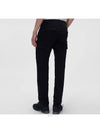 Men's Zipper Pocket Cargo Straight Pants Black - CP COMPANY - BALAAN.