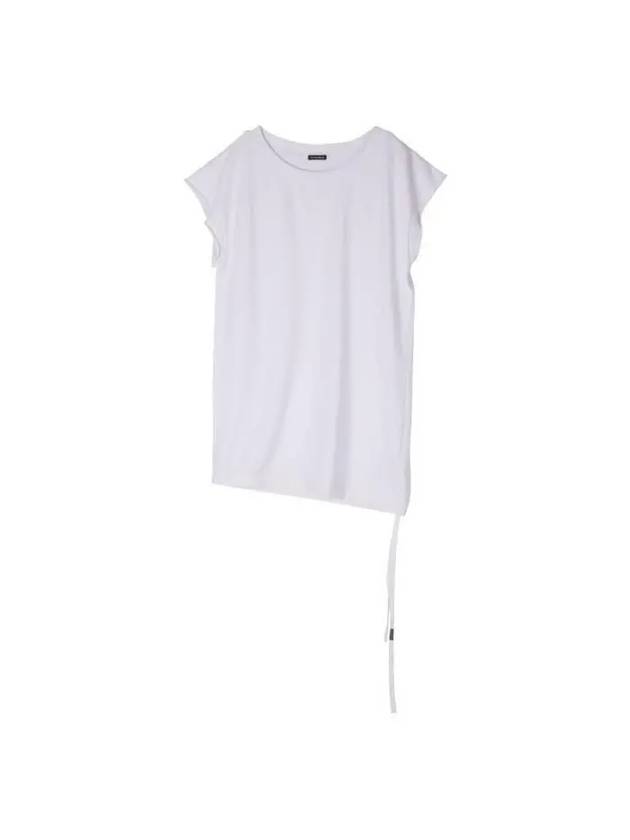 KELLY Drop Shoulder Strap T Shirt 2301WJSW11FA185 001 - ANN DEMEULEMEESTER - BALAAN 1