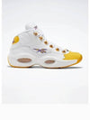 Question Basketball High Top Sneakers Yellow White - REEBOK - BALAAN 2