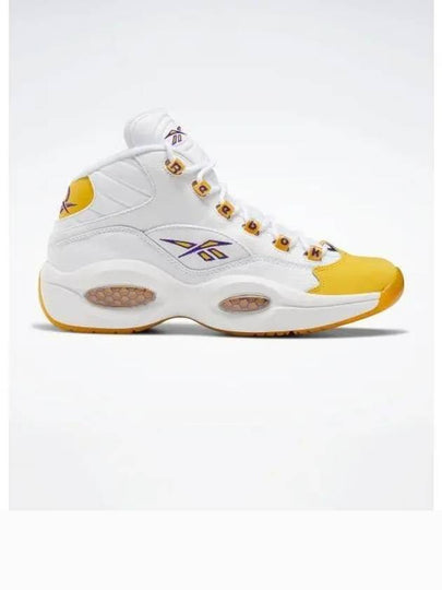 Question Basketball High Top Sneakers Yellow White - REEBOK - BALAAN 2