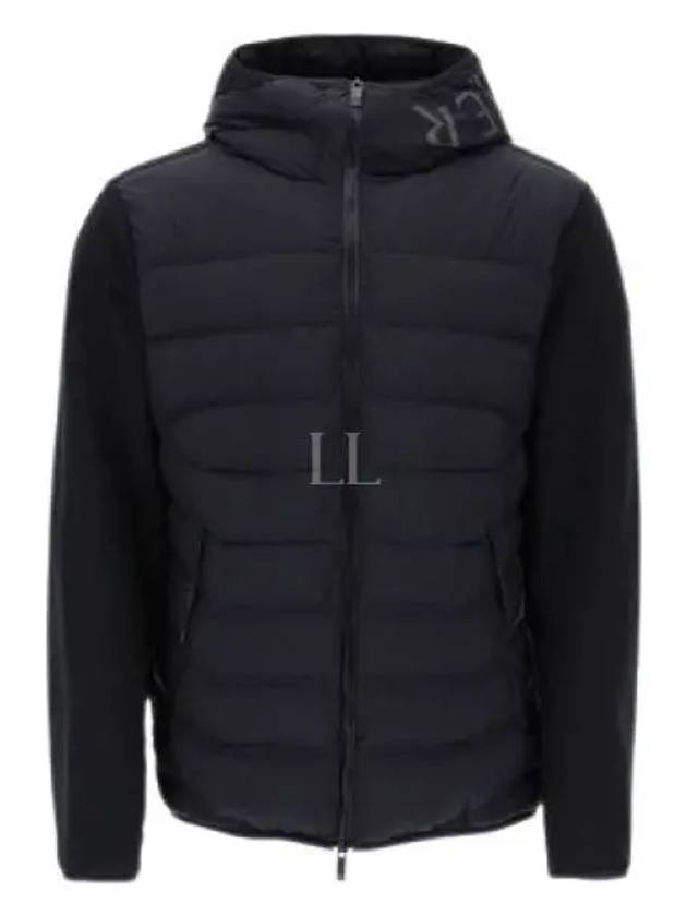 Hooded Padded Cardigan Black - MONCLER - BALAAN 2