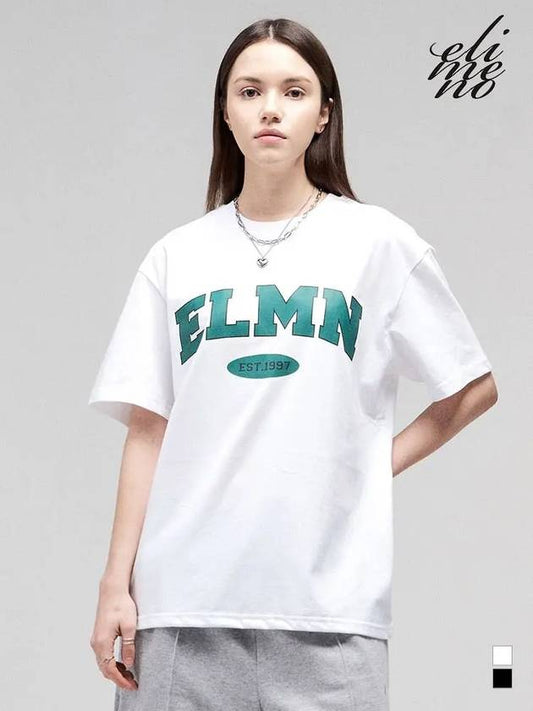 EL arch logo overfit short sleeve t-shirt white - ELIMENO - BALAAN 2