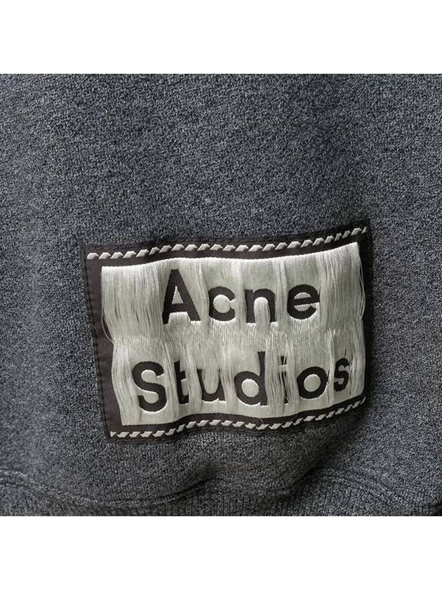 Back Label Patch Hooded Top Black - ACNE STUDIOS - BALAAN 5