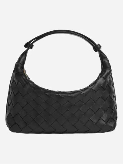 Intrecciato Small Leather Shoulder Bag Black - BOTTEGA VENETA - BALAAN 2