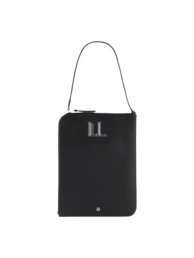 Logo Slim Leather Tote Bag Black - TOTEME - BALAAN 2