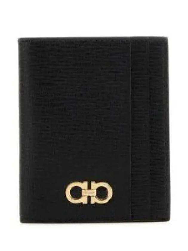 Gancini Card Wallet Black - SALVATORE FERRAGAMO - BALAAN 2