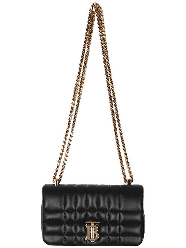 Quilted Lula Mini Leather Cross Bag Black - BURBERRY - BALAAN 4