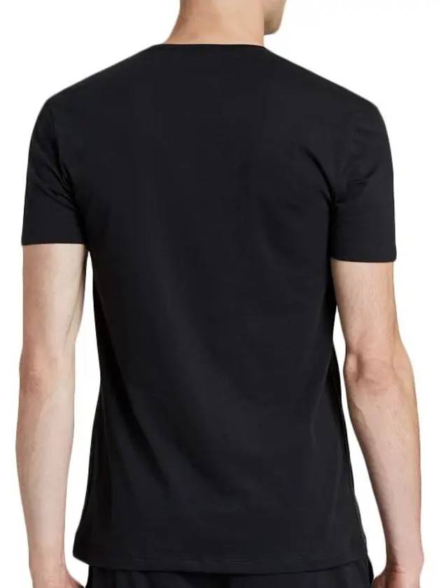 Logo Patch Short Sleeve T-Shirt Black - PAUL SMITH - BALAAN 3