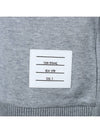 Logo Tab RWB Stripe Trimming Knit Top Grey - THOM BROWNE - BALAAN 7