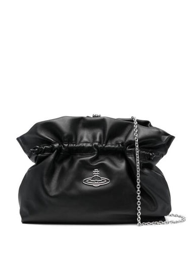 Eva Medium Leather Cross Bag Black - VIVIENNE WESTWOOD - BALAAN 1