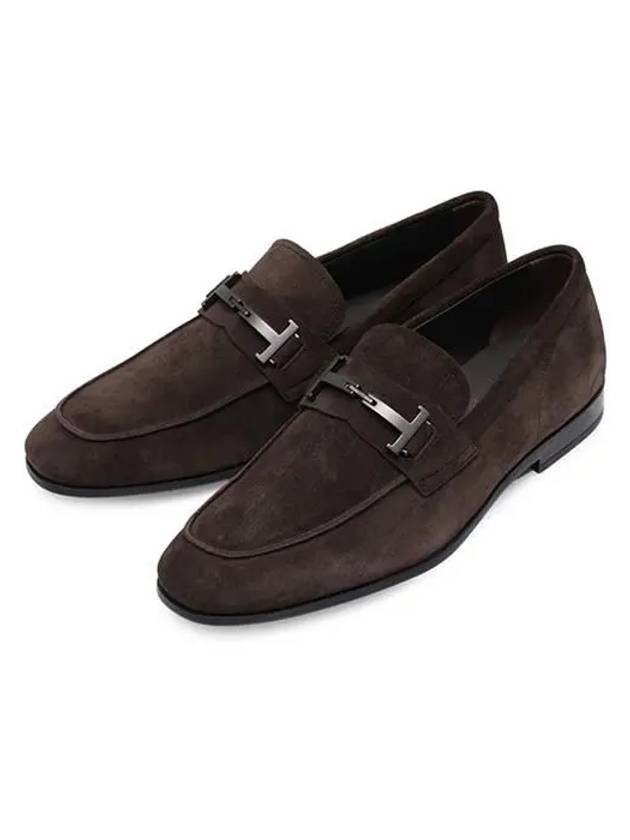 Men's Suede Loafers Dark Brown - TOD'S - BALAAN 2