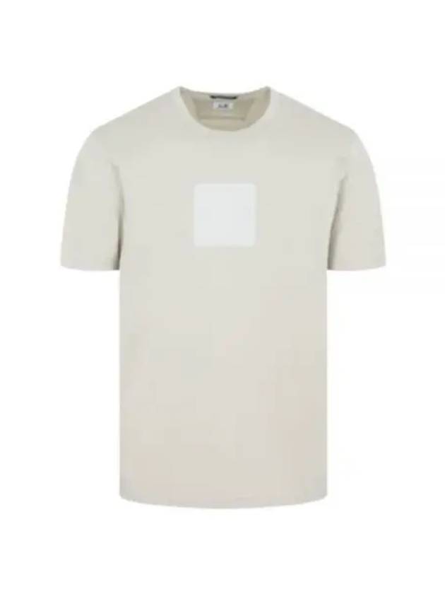 Cotton Short Sleeve T-Shirt Beige - CP COMPANY - BALAAN 2