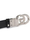 GG Marmont Silver Reversible Thin Belt Black - GUCCI - BALAAN 6