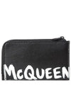 Signature Graffiti Logo Print Card Wallet Black - ALEXANDER MCQUEEN - BALAAN 2