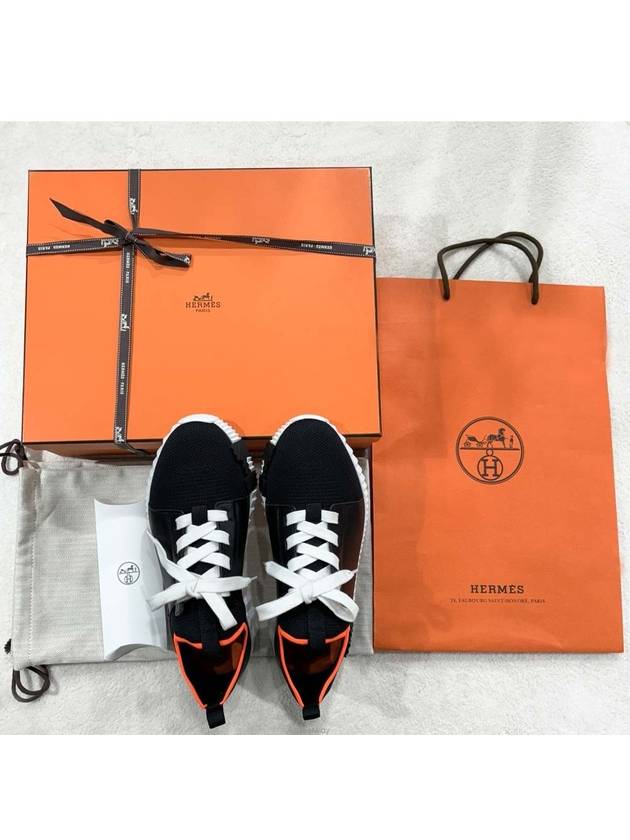 Depart Calfskin Sneakers H212918ZH02 Black - HERMES - BALAAN 6