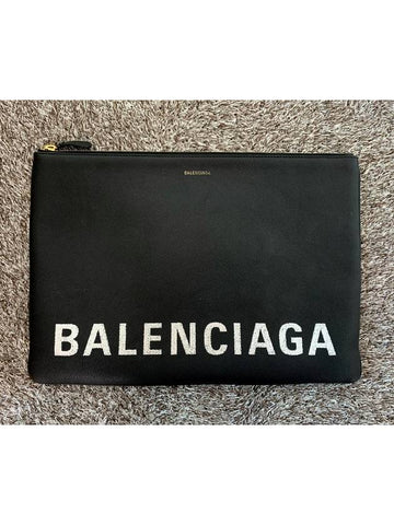 logo large clutch - BALENCIAGA - BALAAN 1