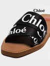 Woody Logo Flat Mule Slippers Black - CHLOE - BALAAN 7