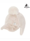 Fur Bell Earmuff Cap 8623LXAFBEIGE - BLACK&WHITE - BALAAN 1