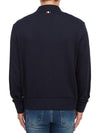 Logo Patch Rib Cardigan Navy - THOM BROWNE - BALAAN 5