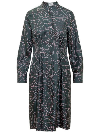 Salvatore Midi Dress 13A859 759986 GREEN - SALVATORE FERRAGAMO - BALAAN 2