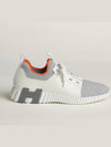 Men's Depart Low Top Sneakers Gris Blanc - HERMES - BALAAN 4