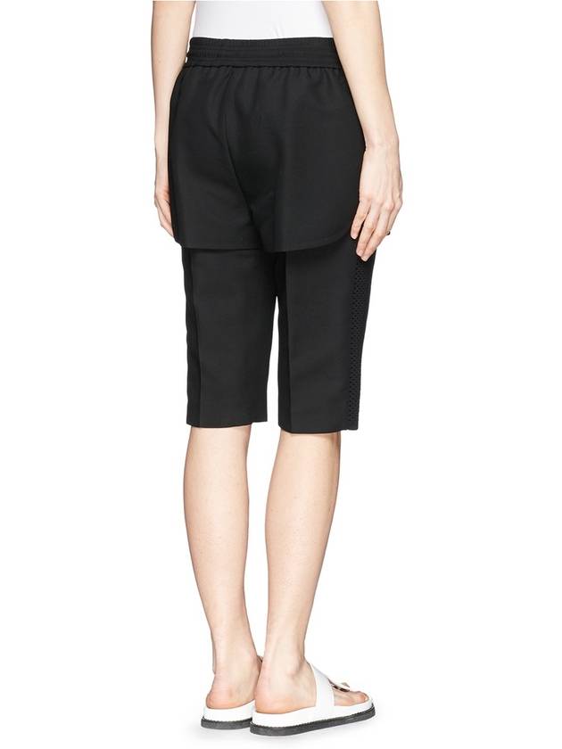 DOUBLE LAYER HYBRID RUNNING SHORTS - ALEXANDER WANG - BALAAN 6