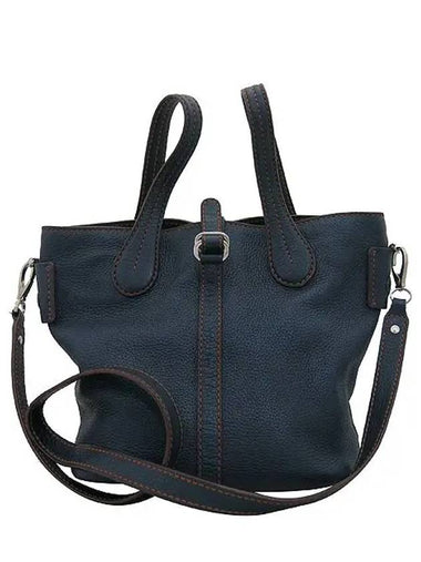 Navy leather 2 WAY bag - TOD'S - BALAAN 1