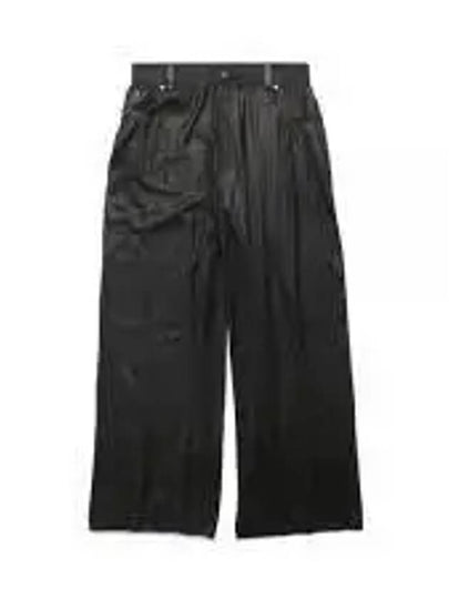 Cotton High Waist Transparent Wide Pants Black - BALENCIAGA - BALAAN 2