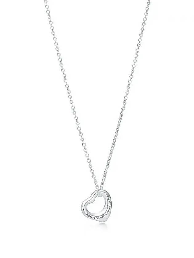 Elsa Peretti Open Heart Pendant Silver 11mm 25152336 - TIFFANY & CO. - BALAAN 3