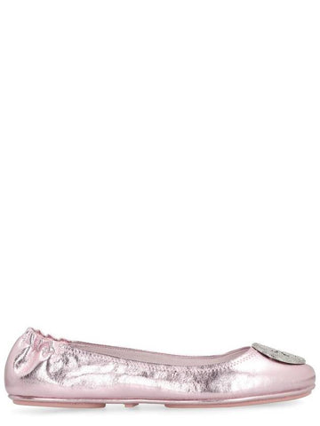 Tory Burch Minnie Travel Metallic Leather Ballet Flats - TORY BURCH - BALAAN 1