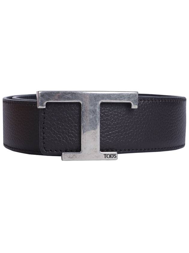 T Timeless Reversible Leather Belt Brown - TOD'S - BALAAN.