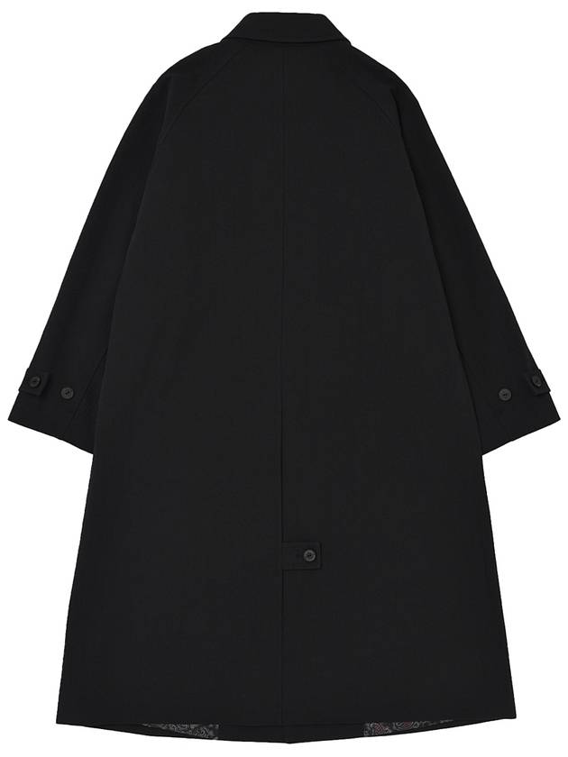 EARTH COTTON BALMACAAN COAT Black - A NOTHING - BALAAN 3