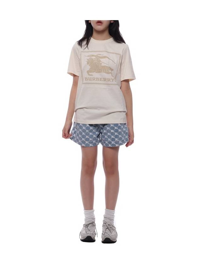 Kids Shorts Bermuda 8072984 A1141 DENIM - BURBERRY - BALAAN 4