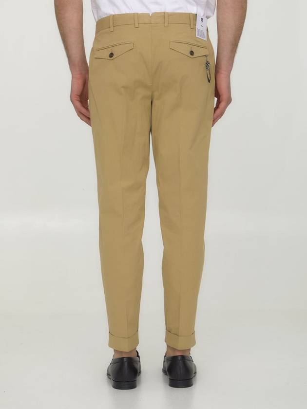 Beige Gabardine Trousers - PT TORINO - BALAAN 4