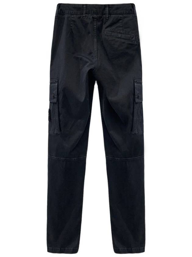 Wappen Patch Slim Fit Straight Pants Black - STONE ISLAND - BALAAN 3