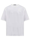 Face Patch Short Sleeve T-Shirt White - ACNE STUDIOS - BALAAN 1